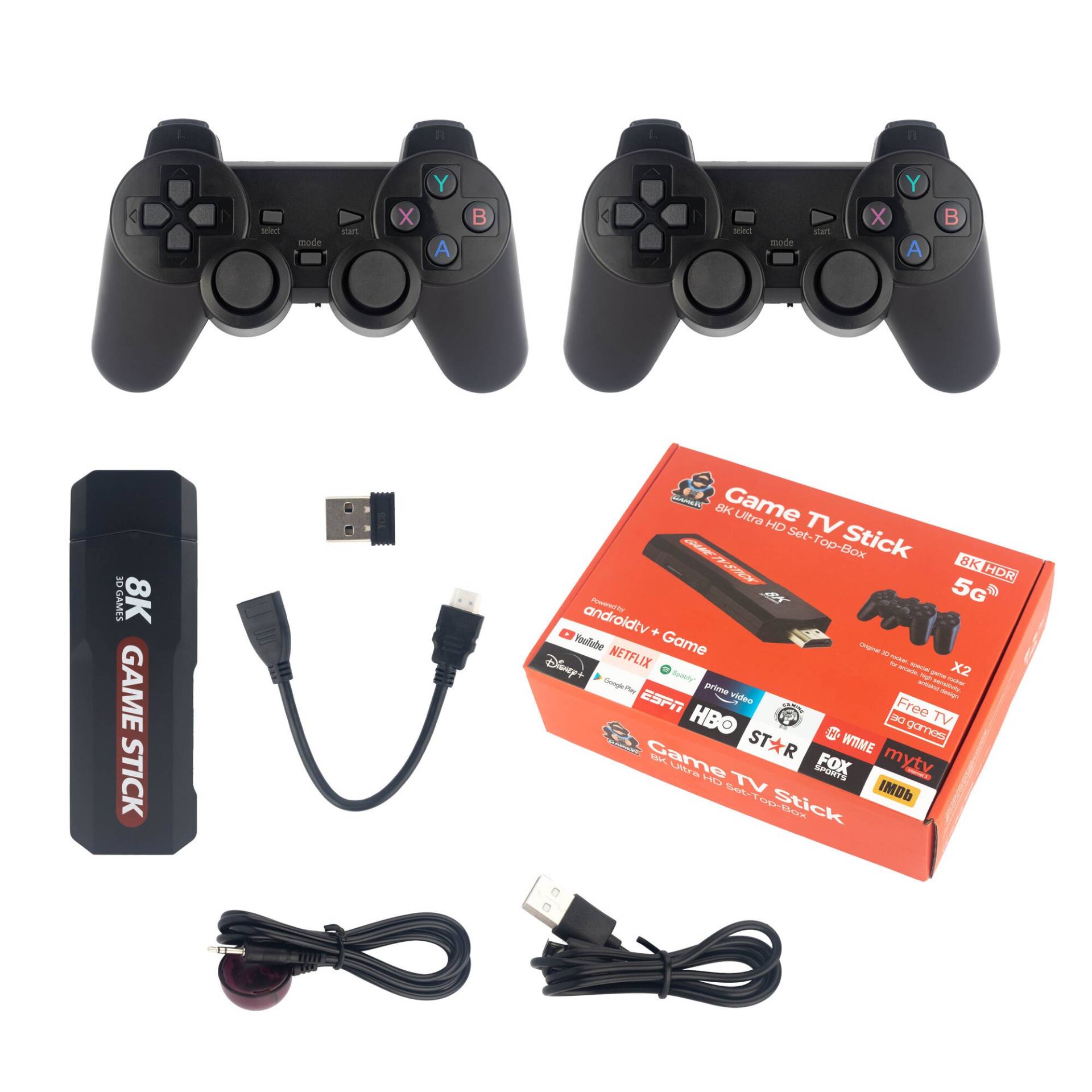 M66 Retro Game Stick – 40000+ Games 4K HD Wireless Gaming Console