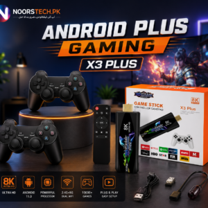 X3 plus Andriod   USB 2.0 Dual System TV Game Stick – 8K 64GB 30000+ Games