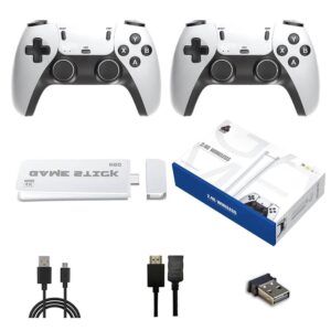 4K Wireless Game Stick Retro Console – 64GB 20000+ Games 2.4G Controller