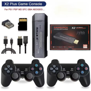 X2 PLUS 4K Retro Game Stick - 30,000+ Games, 64GB, PSP & PS1 Support