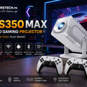 HCS350 Max Gaming Projector – 4K Ultra HD Smart Android Home Cinema | Big Screen Entertainment